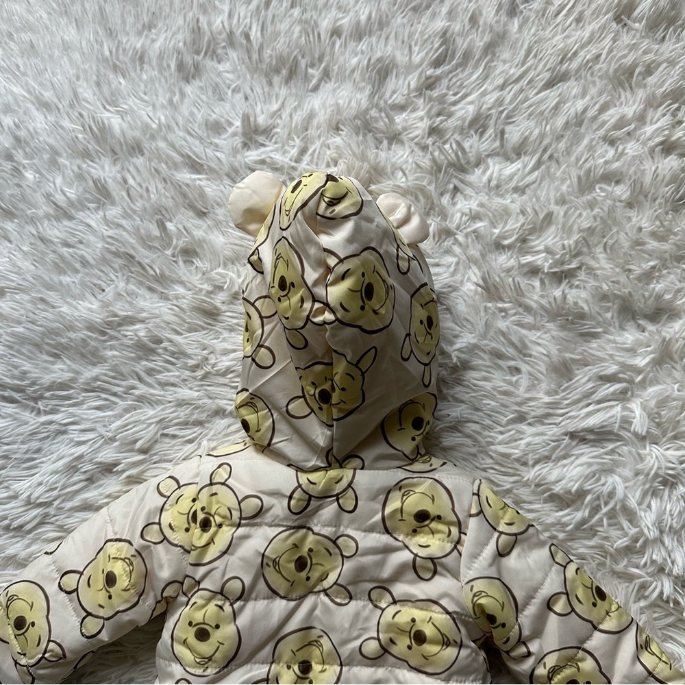 Disney Baby Winnie The Pooh Zip Up Snowsuit New Without Tags Size 3 To 6 Months - Picture 9 of 9